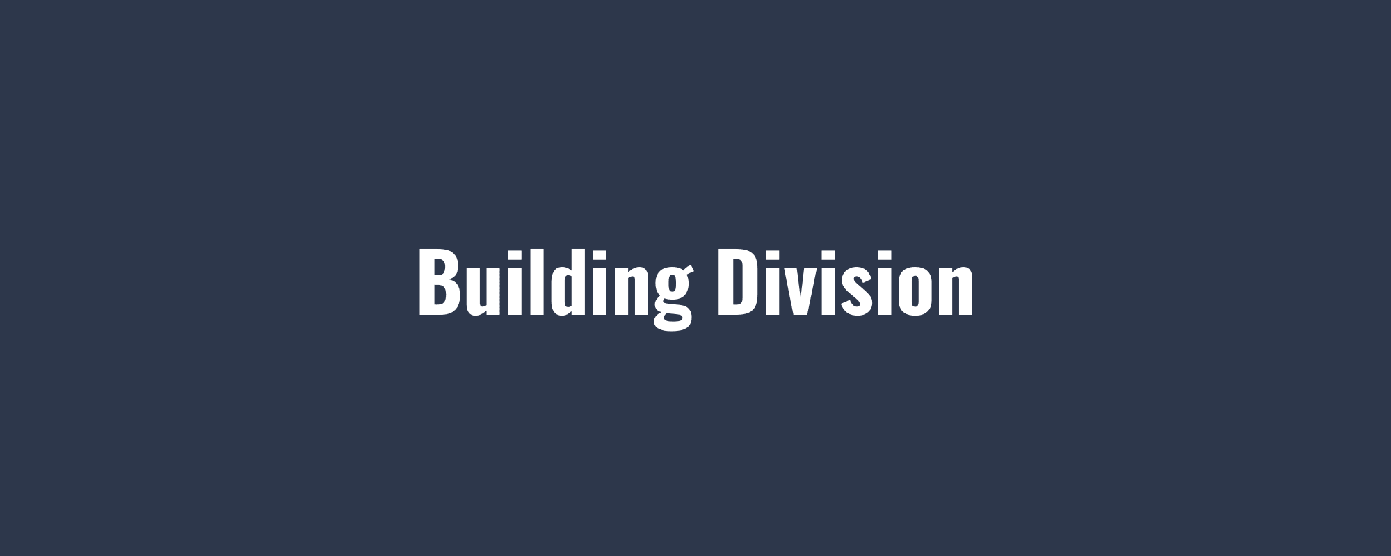 Building Division