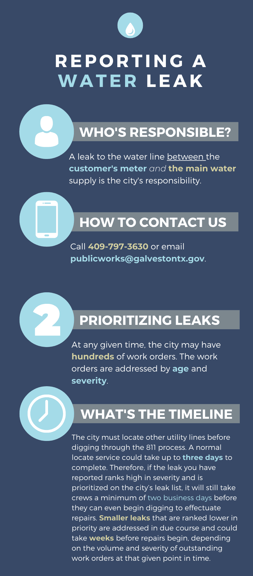Water leak one-pager